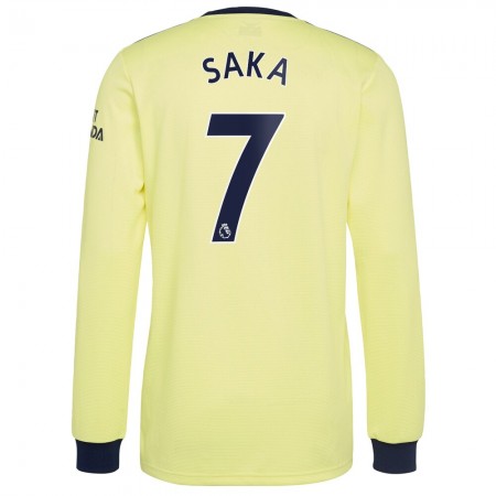 Billiga Fotbollströjor Arsenal Bukayo Saka 7 Borta tröja 2021/22 Långärmad